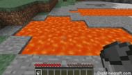 Collecting lava in a bucket (Image via DigMinecraft)
